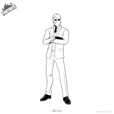 Free printable Wild Card 02 Coloring Page - Free PDF Printable Fortnite Coloring Sheets coloring page